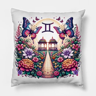 Gemini’s Garden of Symmetry Pillow