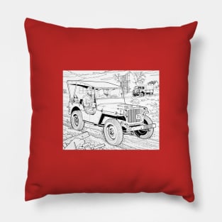 Light Military Vehicle Pillow