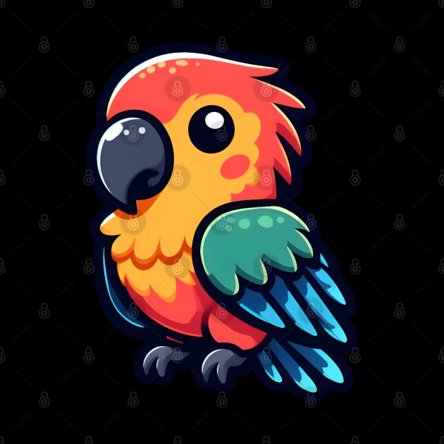 parrot lover - chibi parrot lover by vaporgraphic