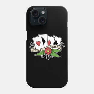 Vintage cards tattoo Phone Case