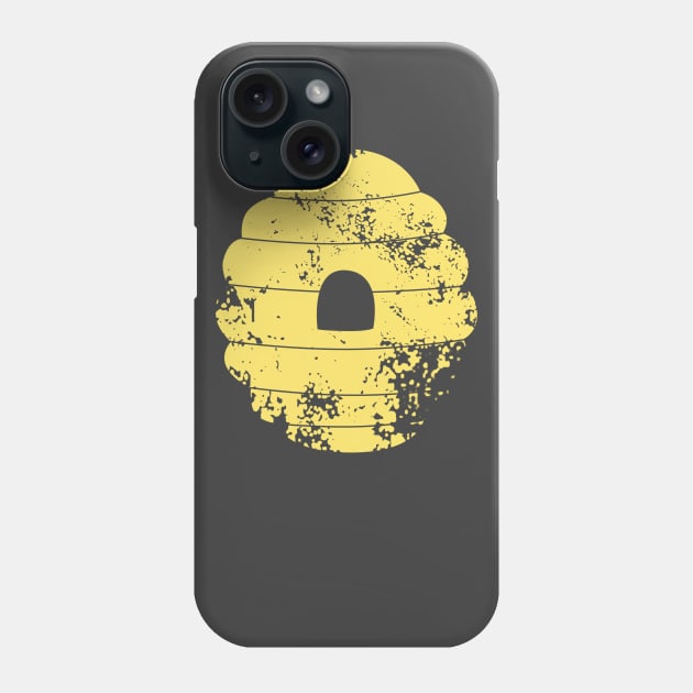 Distressed Yellow Bee Hive Phone Case by KawaiiForYou