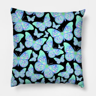 Blue Butterflies Pillow