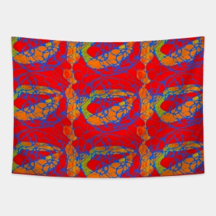 Bubbly Lines pattern Tapestry