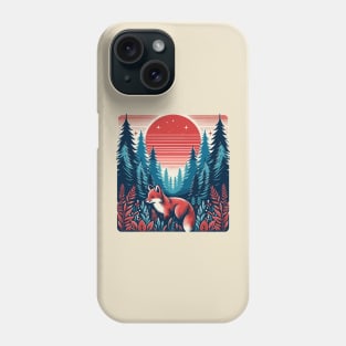 Fox in the forest Phone Case