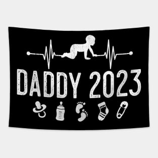 First Time Dad Promoted to Daddy Est 2023 Tapestry