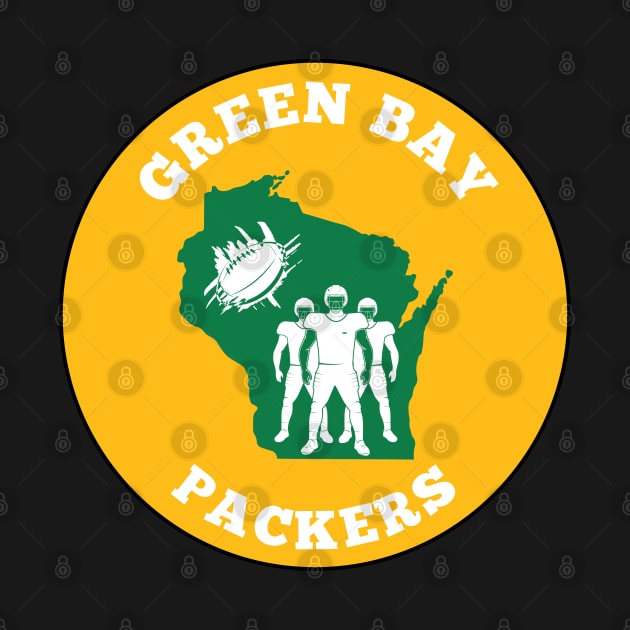 Vintage Green Bay Packers Football by TeeStory