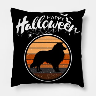 Funny Happy Halloween Beautiful Sheltie Men Women Kids Gift Pillow