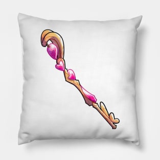 Gold Heart Key Pillow