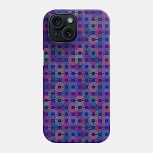 Rainbow circles seamless pattern design Phone Case