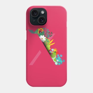 Tropical alphabet x Phone Case