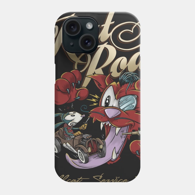 Hellcat Service Station Phone Case by nanobarbero