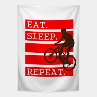 Eat. Sleep. Bike. Repeat Tapestry