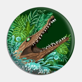 Crocodile Alligator Attack in the swamp Pin