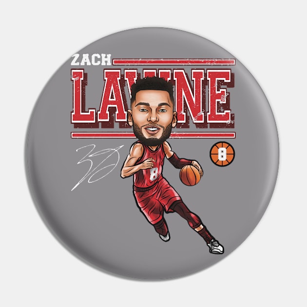 Zach Lavine Chicago Cartoon Pin by Erianna Bee