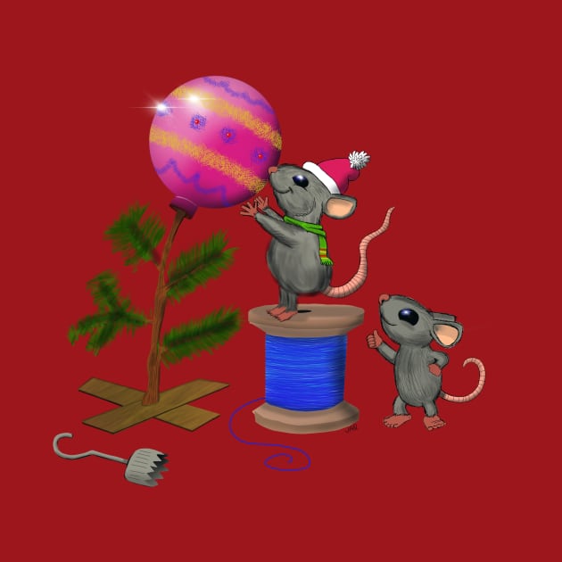 Christmas Mice by wolfmanjaq