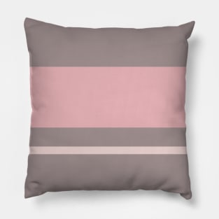 A tremendous merge of Wenge, Grey, Pale Pink and Pale Chestnut stripes. Pillow