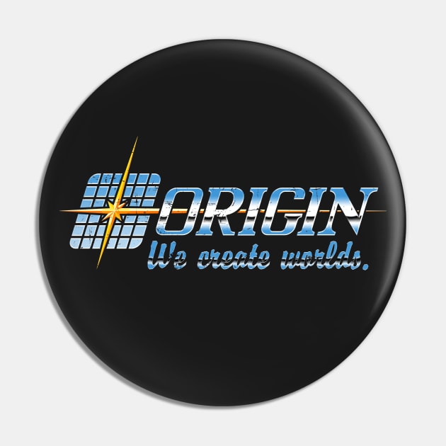 Origin Systems vintage logo Pin by FbsArts