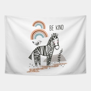 Be Kind Zebra - Safari Collection Tapestry