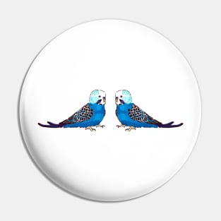 Budgie - blue mutation Pin