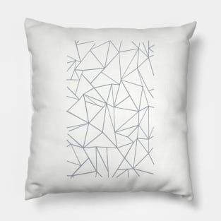 Abstract Blocks Grey #2 Pillow
