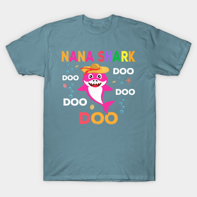 Disover Nana Shark Doo Doo Doo Funny Nana - Nana Shark - T-Shirt