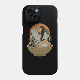 Ramen and Kaiju Landscape Phone Case