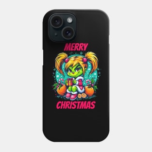 Grinch Christmas Girl Phone Case