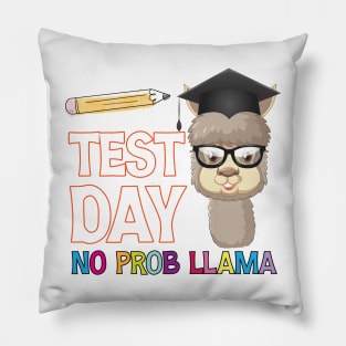 Test Day No Prob Llama, Teachers Testing Day Gifts Pillow