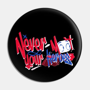 Never meet your heroes Pin