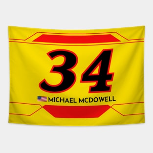 Michael McDowell #34 2023 NASCAR Design Tapestry