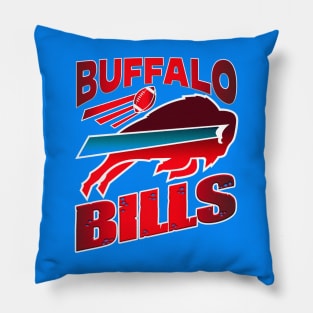 buffalo bills bold color Pillow