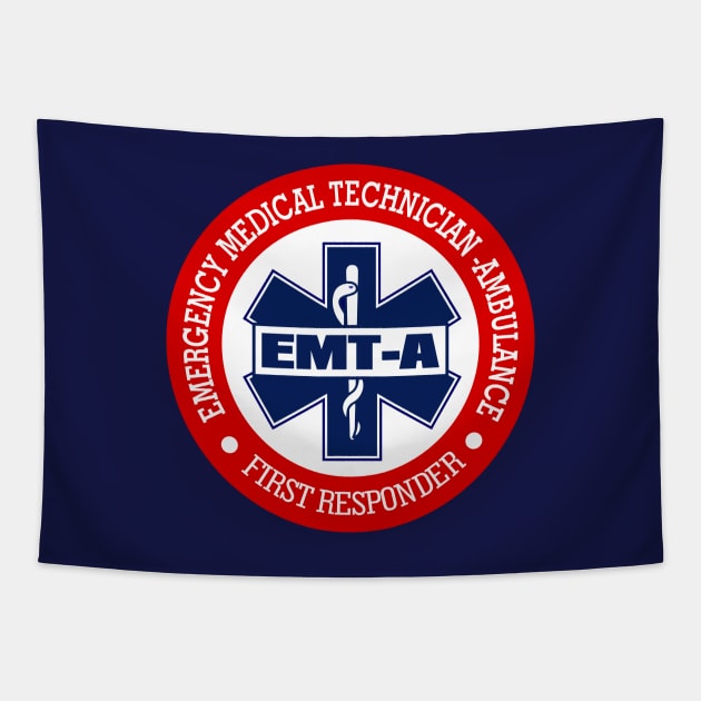 EMT-A (Emergency Medical Technician -Ambulance) Tapestry by grayrider