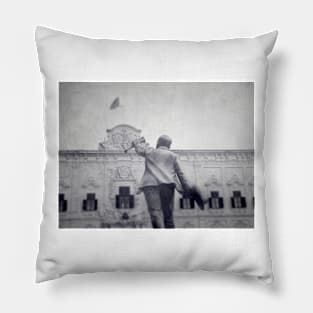 Manwel Dimech Statue Pillow