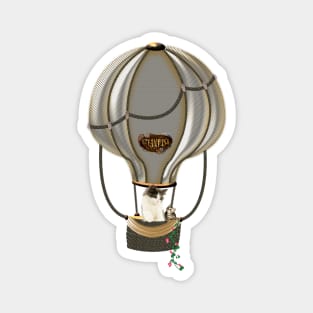 Wonderful steampunk balloon Magnet