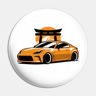 Yellow GR86 JDM Mountain Pin