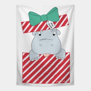 I want a Hippopotamus for Christmas © GraphicLoveShop Tapestry