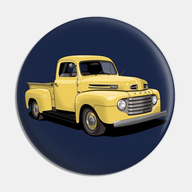 1950 Ford F1 Pickup Truck in yellow Pin by candcretro