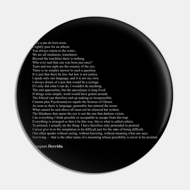 Jacques Derrida Quotes Pin by qqqueiru