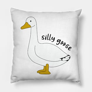 silly goose funny Pillow