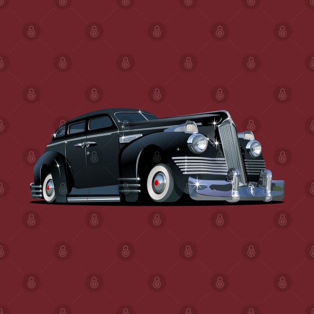 Cartoon retro limousine by Mechanik