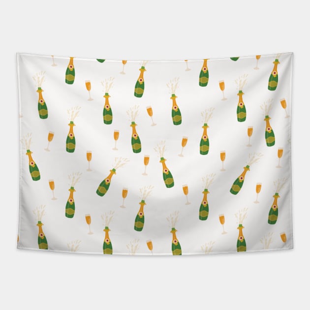 Champagne Celebration Tapestry by Sandra Hutter Designs