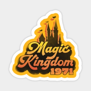 Magic Kingdom 1971 Vintage Distressed Magnet