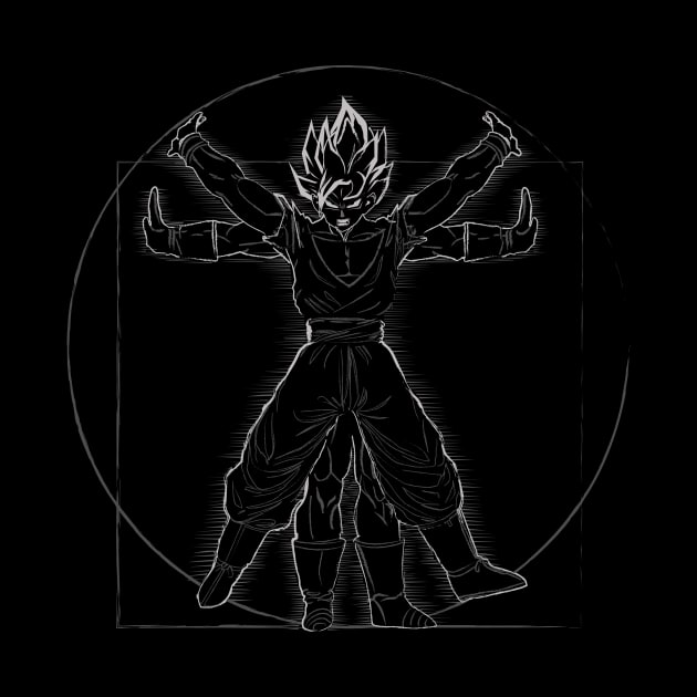 Vitruvian Saiyan (Classic Variant) by Samiel