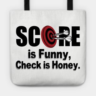 Darts Score is funny (black) Tote