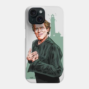 Willem Dafoe - An illustration by Paul Cemmick Phone Case