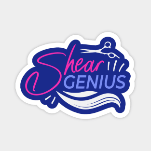 Shear Genius // Funny Hair Stylist // Funny Hairdresser Gift Magnet