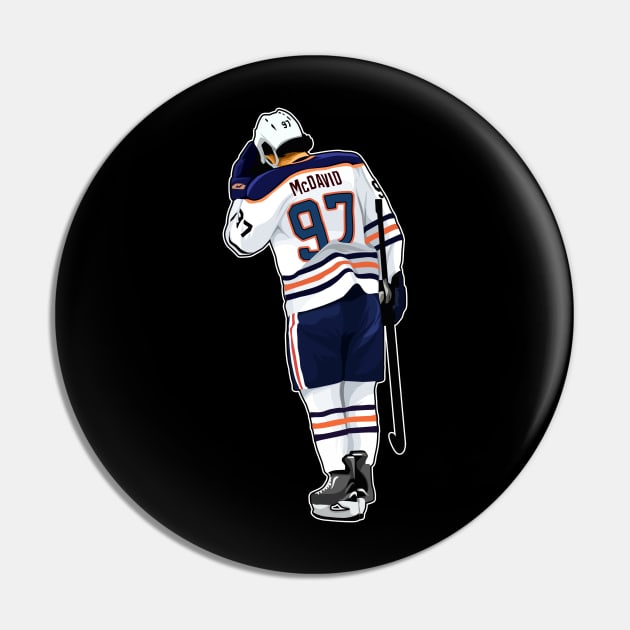 Connor McDavid #97 Stay Fight Pin by RunAndGow