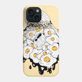 Fry egg doodle art Phone Case