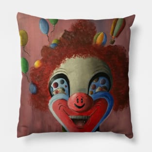 Funky Looking Clown Pillow