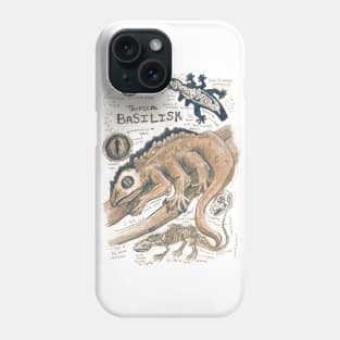 Tropical Basilisk Anatomy Study Phone Case